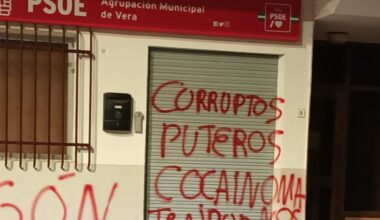 El PSOE acusa «al odio y la crispación» de PP y Vox de los ataques a sus sedes