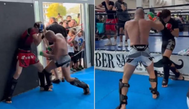 se viralizaron videos de McGregor intercambiando golpes con adolescentes