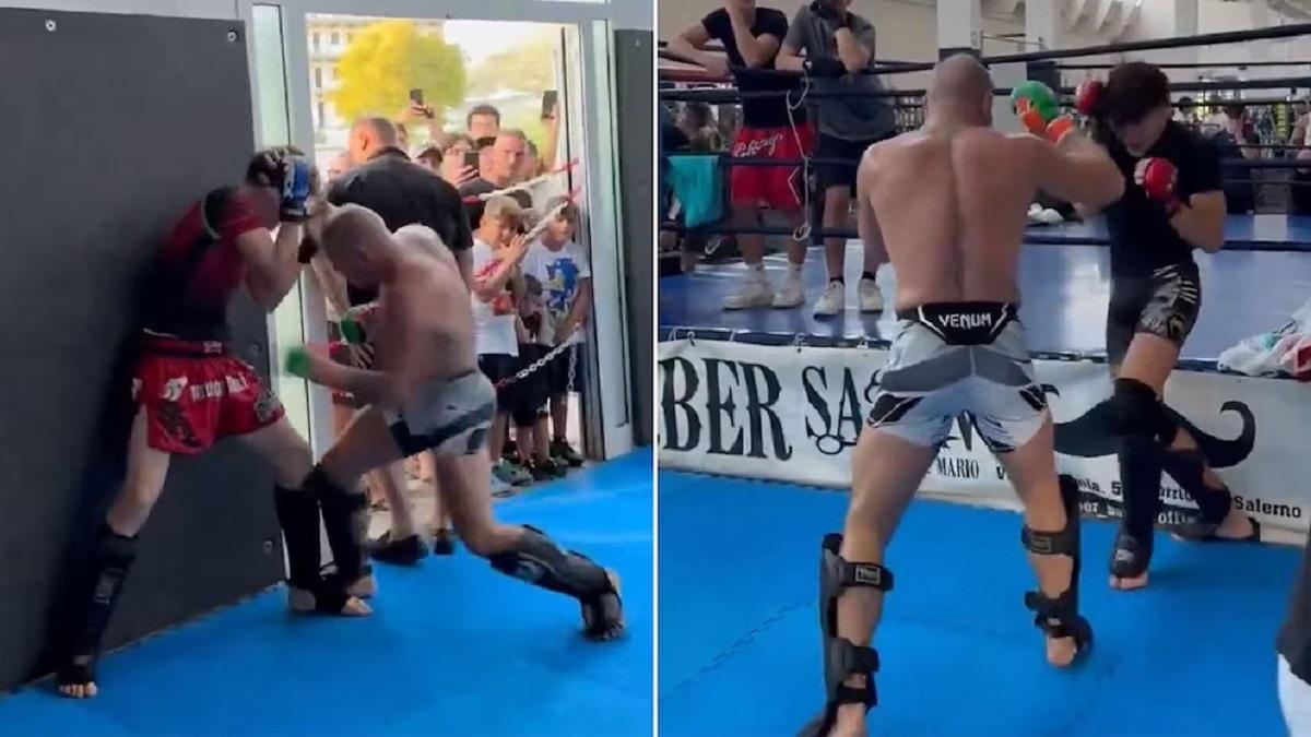 se viralizaron videos de McGregor intercambiando golpes con adolescentes