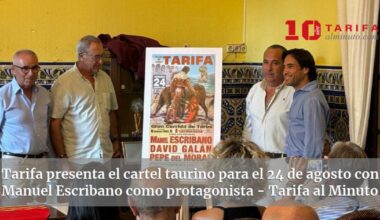 Tarifa presenta el cartel taurino para el 24 de agosto con Manuel Escribano como protagonista