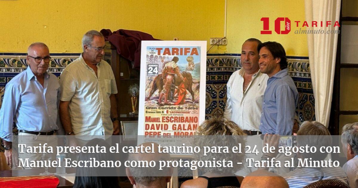 Tarifa presenta el cartel taurino para el 24 de agosto con Manuel Escribano como protagonista