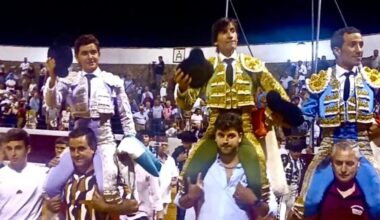Los matadores Curro Díaz, David de Miranda y Manuel Román se reparten nueve orejas en Villanueva de Córdoba