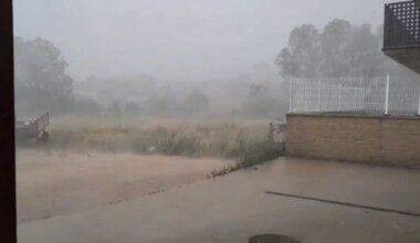 "Granizos como pelotas de tenis"