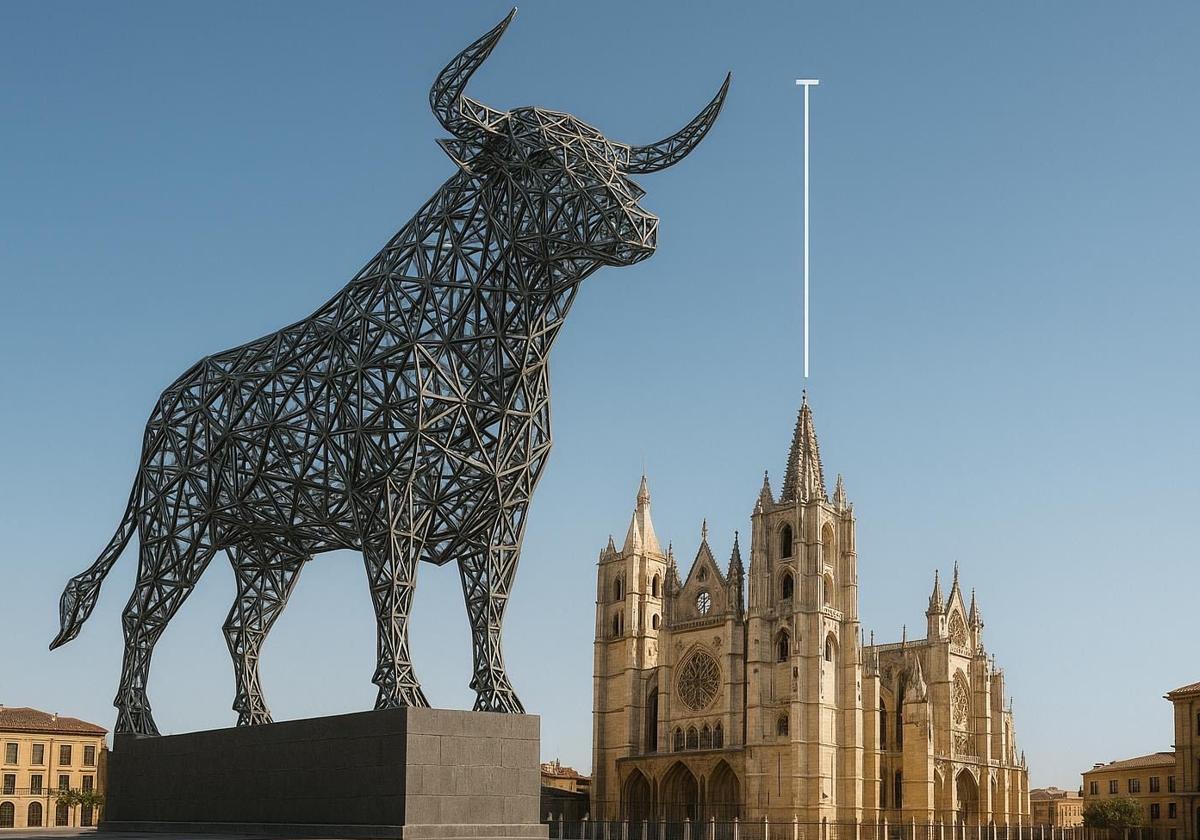 Sahagún quiere el 'Toro de España', una estructura metálica de 300 metros