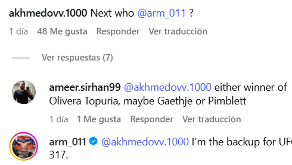Tsarukyan confirma que será el reemplazo del UFC 317