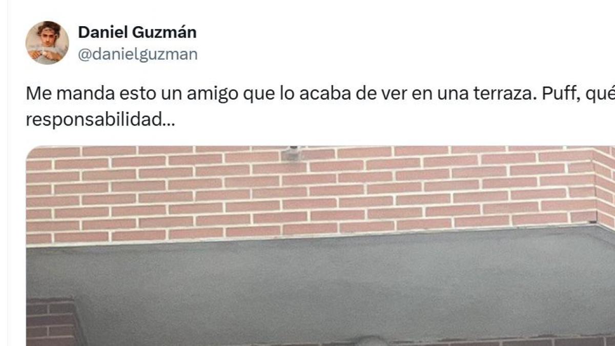 Un amigo le manda a Daniel Guzmán lo que ha visto en un balcón y él no se lo puede creer
