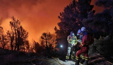 Heridos cuatro miembros de la UME en el incendio de Yeres, en León