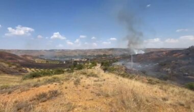 Un incendio forestal cerca del municipio de Daroca (Zaragoza) calcina 35 hectáreas