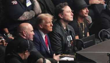 Trump asiste a pelea de campeonato de UFC en Nueva York