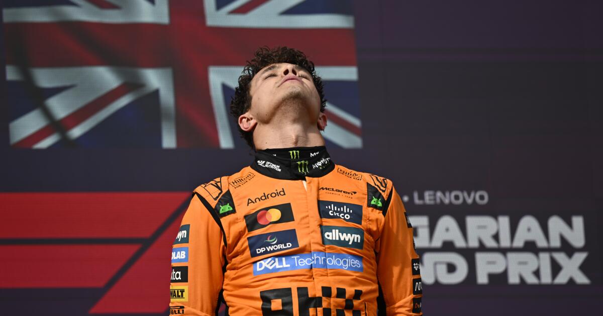Norris lidera el 1-2 de McLaren en Hungría y aprieta la puja por el título de la F1