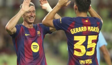 Lewandowski se perderá el Gamper por lesión muscular a una semana de iniciar temporada con Barcelona