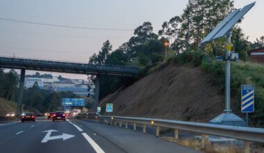 Un nuevo radar de tramo en la AP-9 ya multa a los conductores en Vigo - La Voz de Galicia