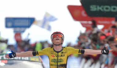 Vingegaard da el primer golpe de La Vuelta en Ezcaray en el día de confirmación de Markel Beloki