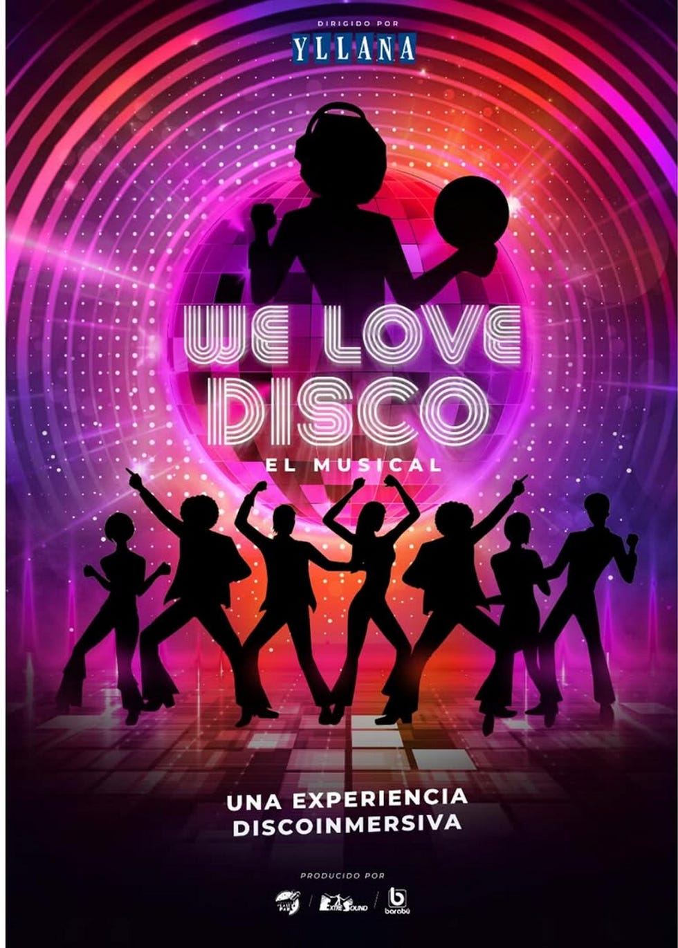 yllana cartel de su espectaculo we love disco