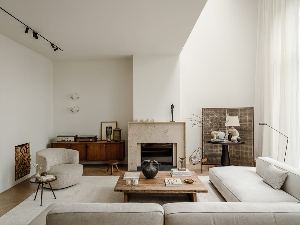 casa elegante blanco y madera
