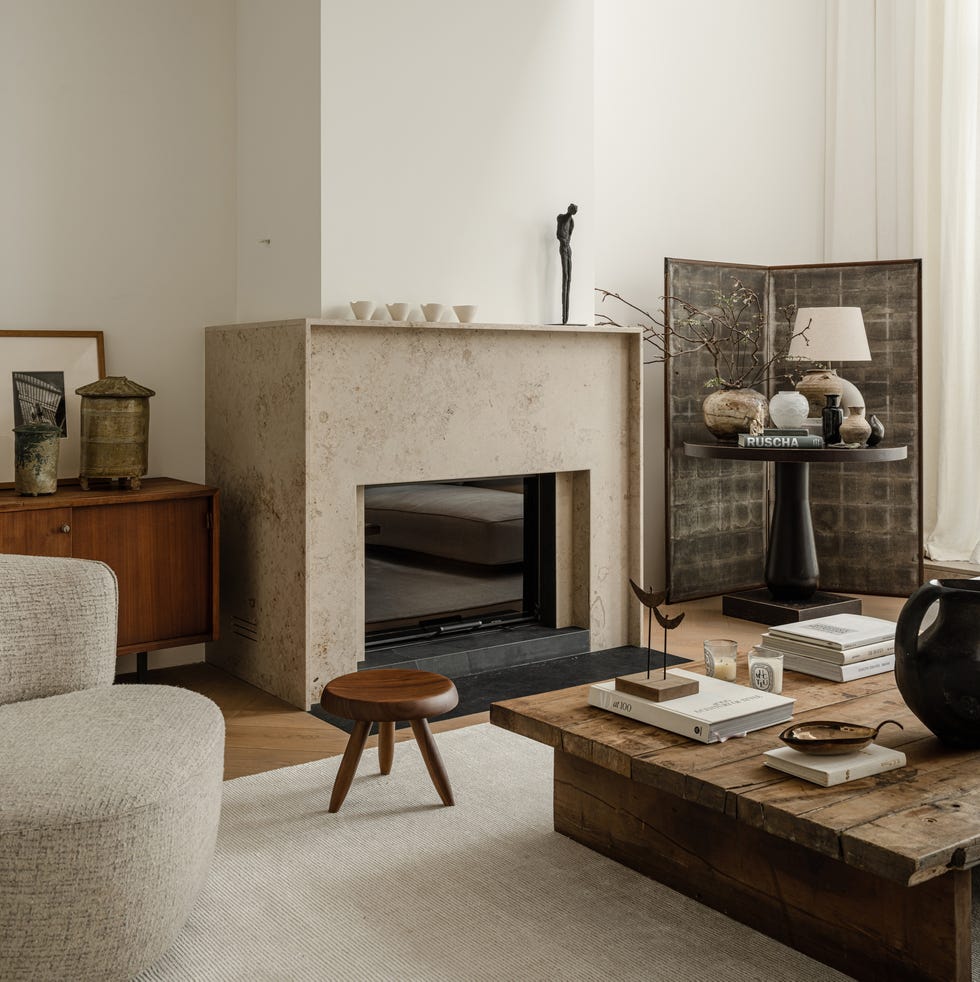casa elegante blanco y madera