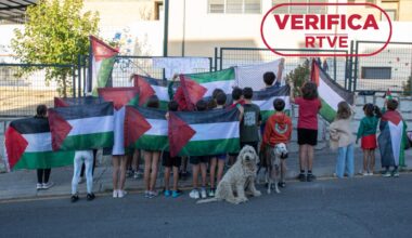 Banderas palestinas en colegios de Madrid: ¿se han prohibido?