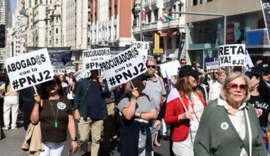 Mutualistas se manifiestan en Madrid para reclamar un mejor traspaso a la Seguridad Social