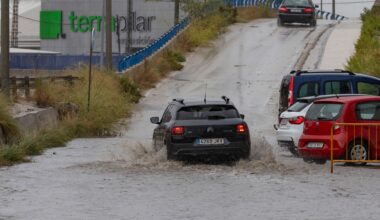 Comunidad Valenciana, Murcia y Baleares en aviso naranja por lluvias torrenciales
