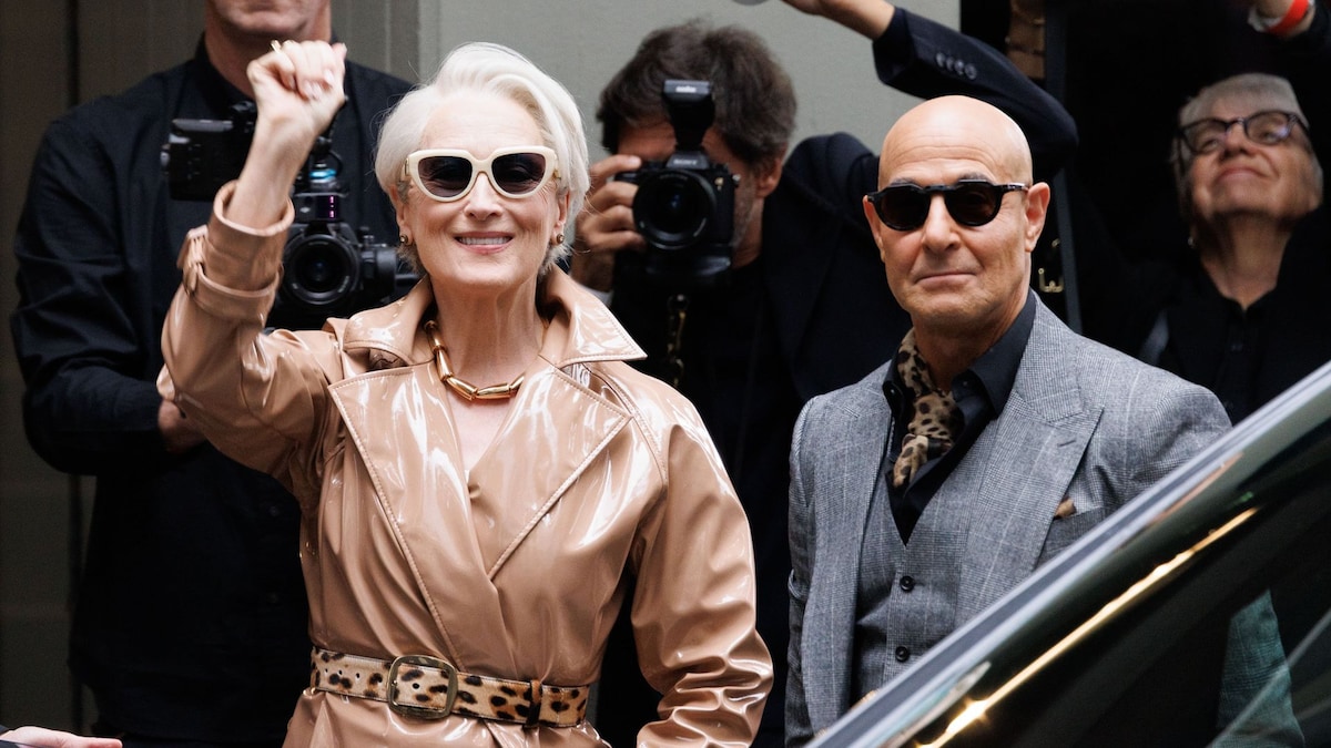 'El diablo viste de Prada' se cuela por sorpresa en la pasarela de Milán con Meryl Streep frente a su alter ego, Anna Wintour
