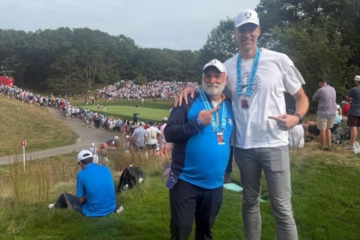 Pau coincidió con del xef José Andrés, gran aficionado al golf