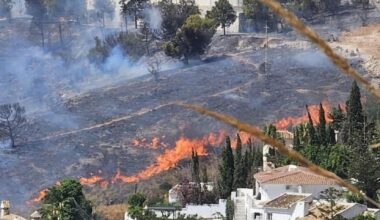 Una imagen del incendio.