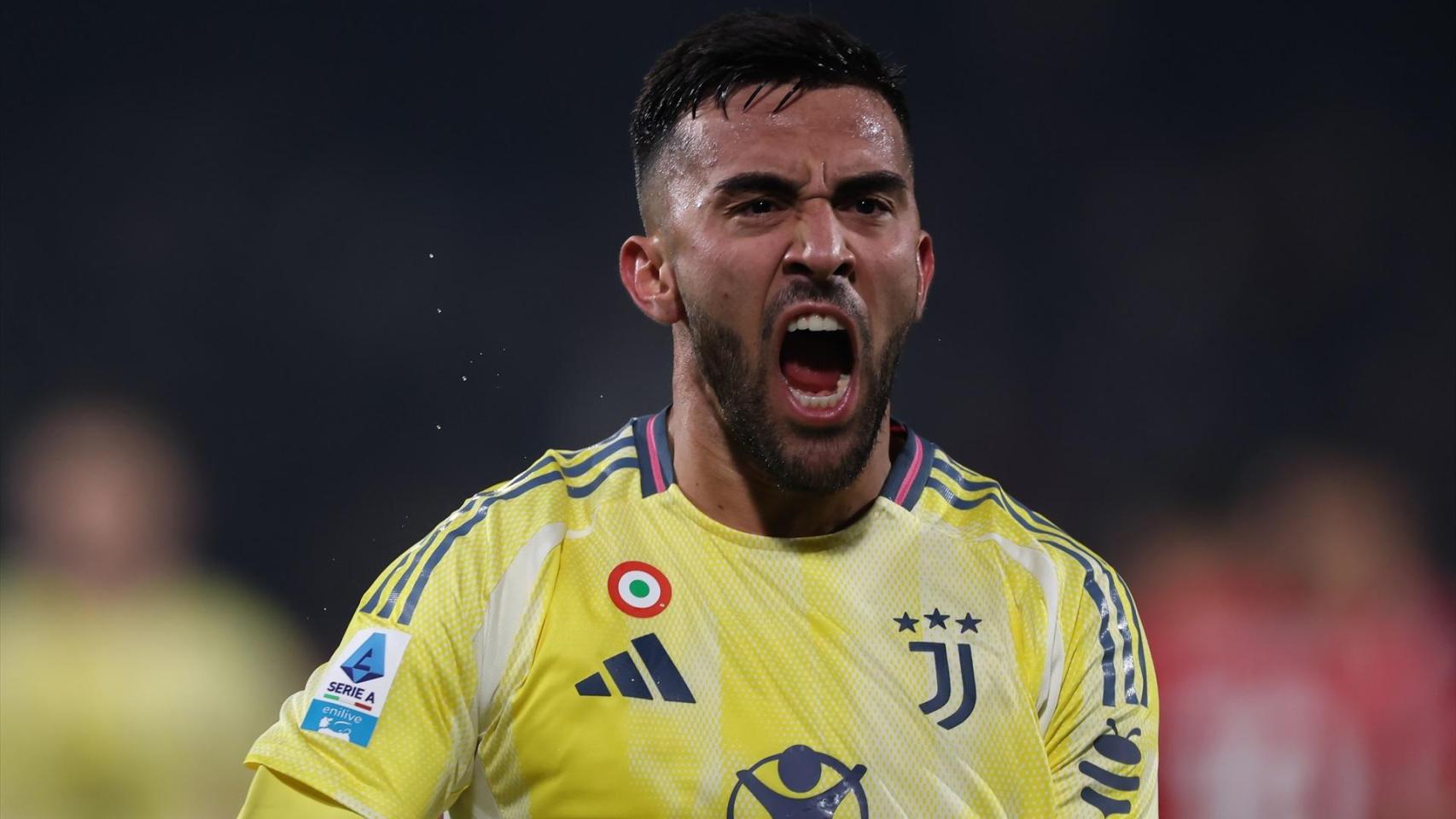 Nico González celebra un gol con la Juventus la temporada pasada.