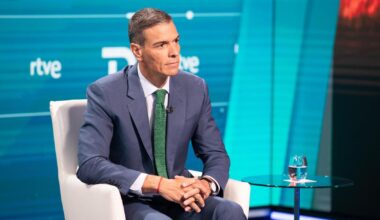 Pedro Sánchez en la entrevista de inicio de curso político.