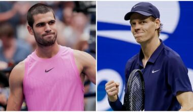 Carlos Alcaraz y Jannik Sinner, en el US Open