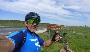 Sergio Cámara, subiendo el puerto de La Paramera, en Ávlia, en una imagen reciente.