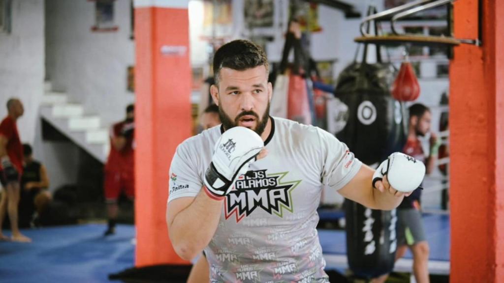 Darwin Rodríguez, durante un entrenamiento