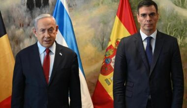 Benjamin Netanyahu y Pedro Sánchez, durante la visita a Israel del presidente del Gobierno en noviembre de 2023.