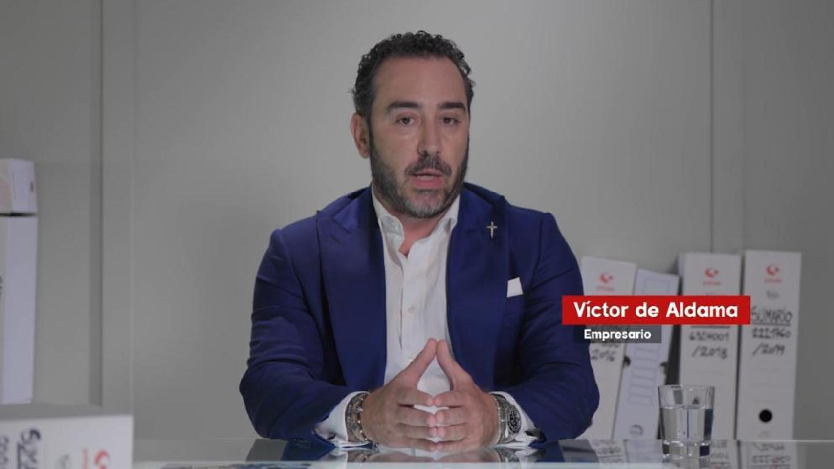 Víctor de Aldama durante su intervención en