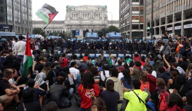 Las protestas propalestinas paralizan Italia y derivan en fuertes enfrentamientos con la Policía en el centro de Milán