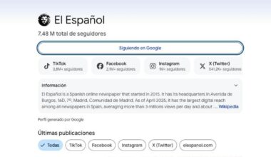 Perfil de EL ESPAÑOL en Google Discover