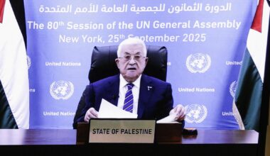 El presidente de la ANP, Mahmud Abbás, se dirige por videollamada a la Asamblea General de la ONU