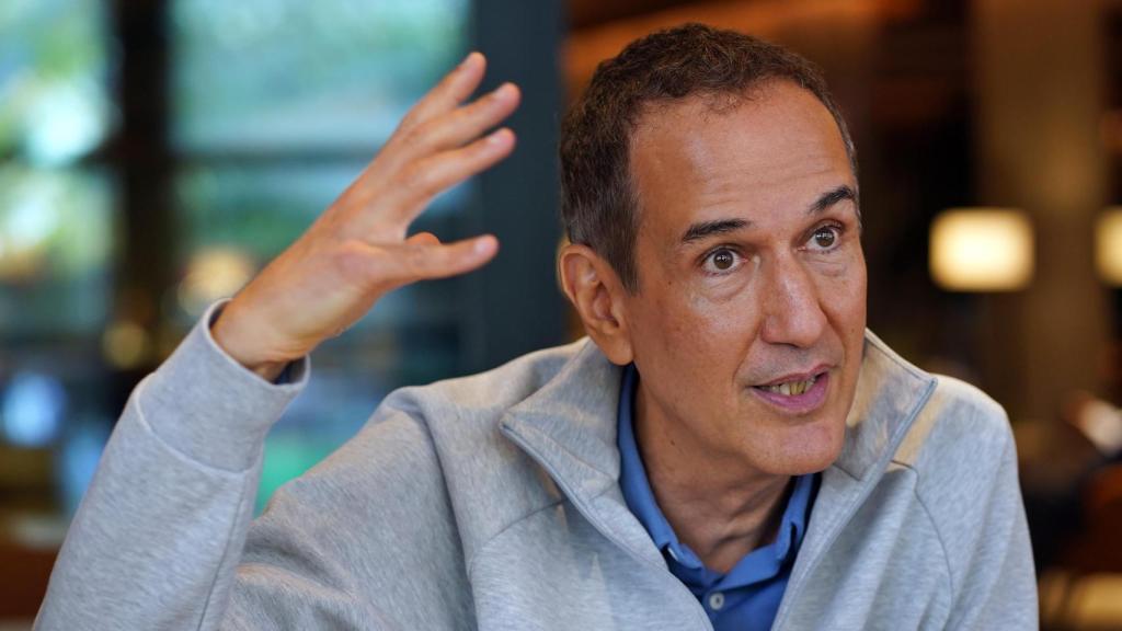 Roberto Santiago, durante la entrevista.