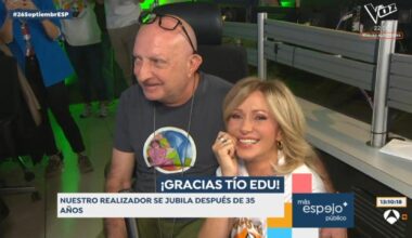 Susanna Griso y el realizador de