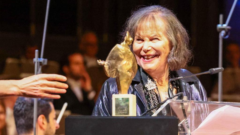 Claudia Cardinale, en un acto público en 2022.