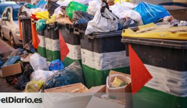 El PSOE 'pinta' banderas de Palestina virtuales para señalar a Almeida lugares sucios de Madrid a los que enviar el Selur