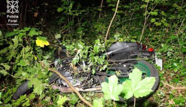 Muere un motorista en un accidente de tráfico en Berroeta (Baztan)