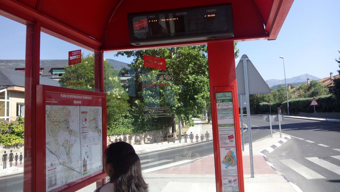 Marquesina de autobús interurbano