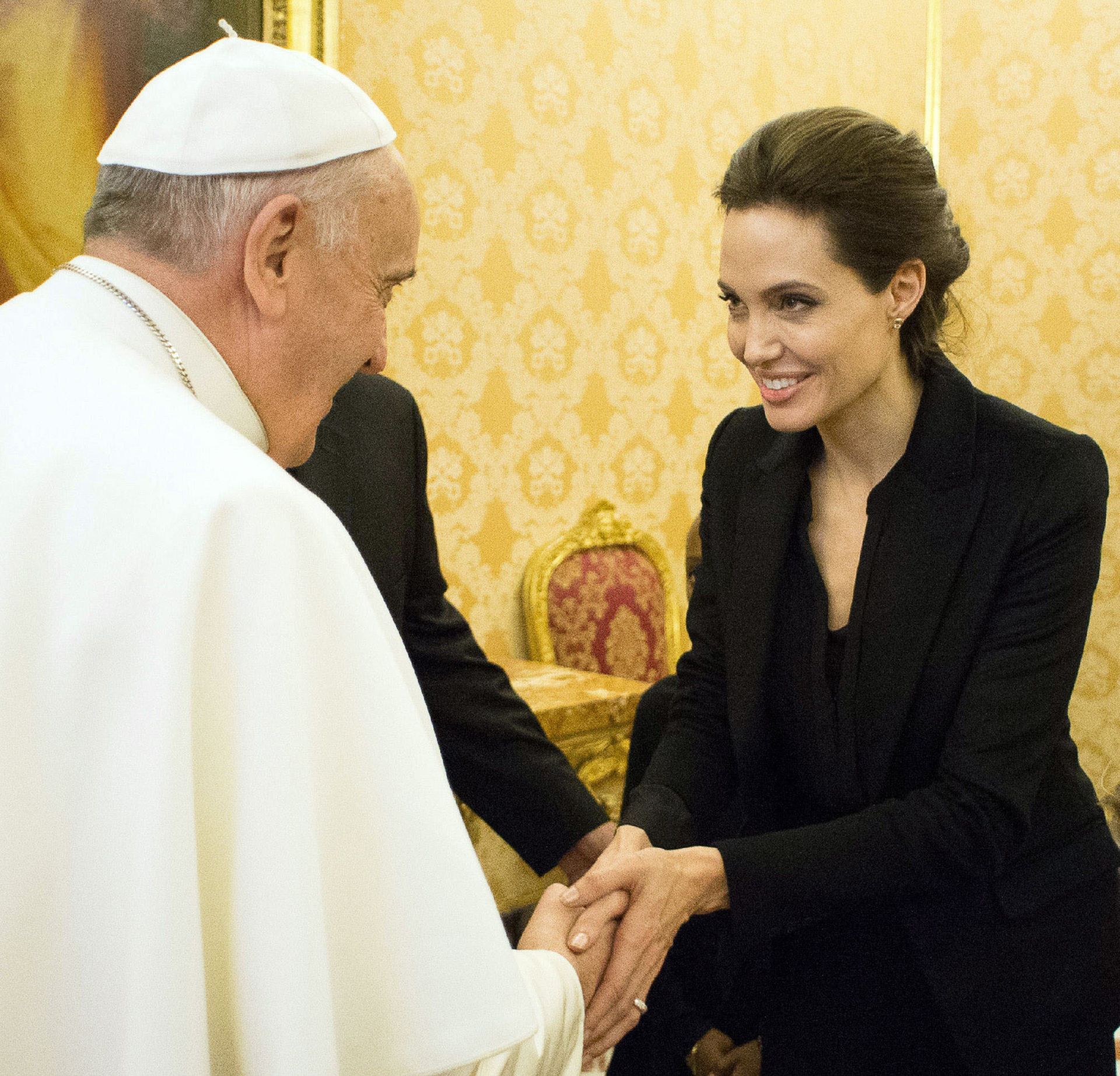 En enero de 2015, la actriz americana acudió a Roma para reunirse con el Papa Francisco, a quien le tenía una gran admiración.