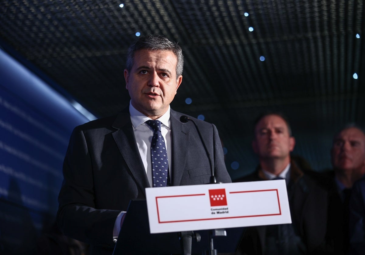 Jorge Rodrigo Domínguez, consejero de Vivienda, Transportes e Infraestructuras de la Comunidad de Madrid