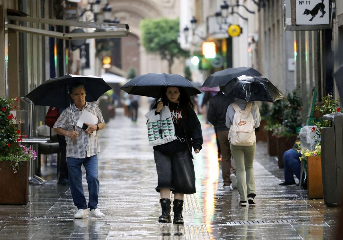 Aemet activa el aviso amarillo por tormentas en la Región de Murcia