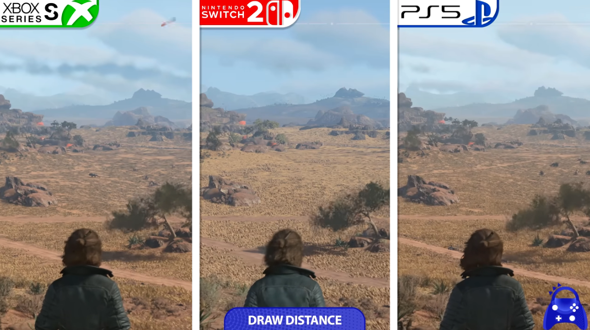 Nueva comparativa en vídeo Xbox Series S vs Nintendo Switch 2 vs PS5 de Star Wars Outlaws