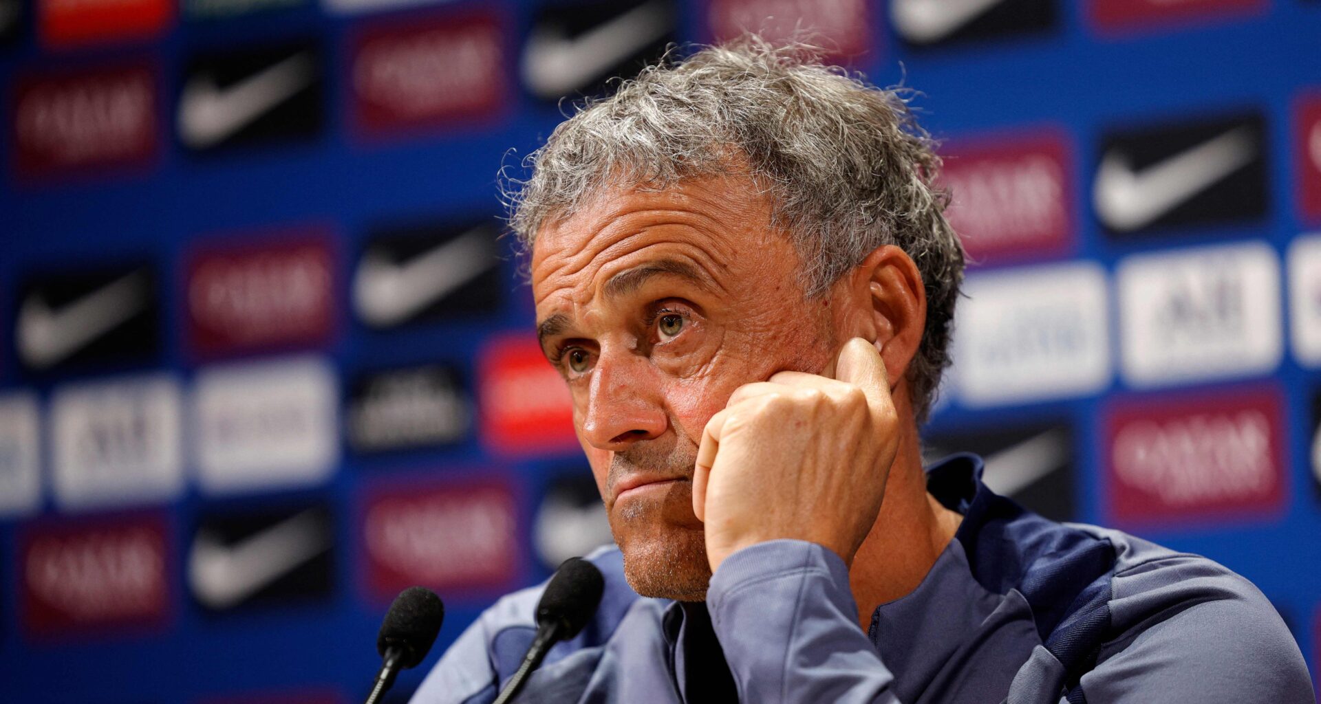 Luis Enrique, hospitalizado tras romperse la clavícula en una caída en bicicleta