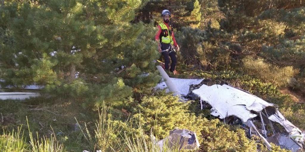 Muere el piloto de una aeronave en un accidente en la vertiente segoviana de Peñalara en Madrid