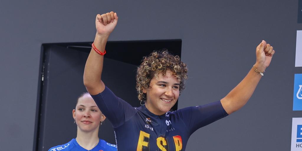 La española Paula Ostiz se corona campeona del mundo júnior de ruta