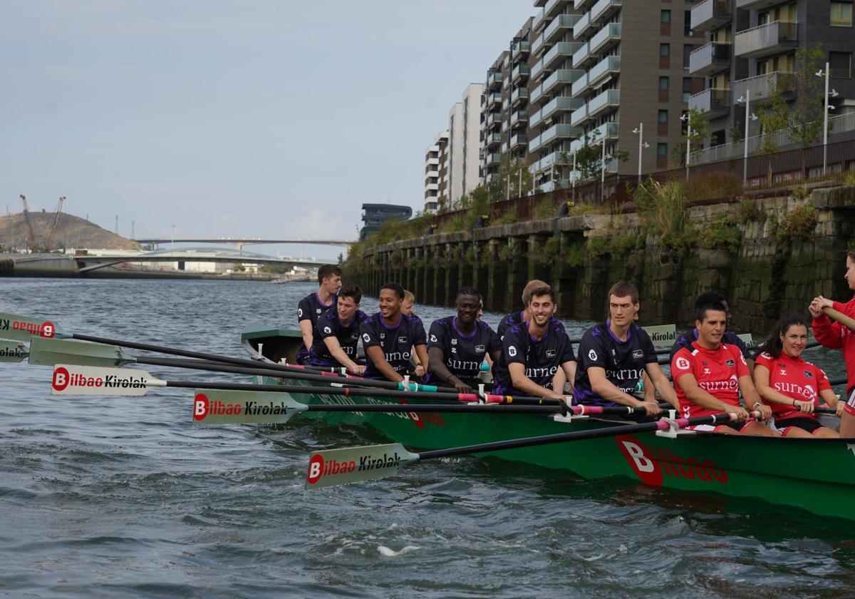 El Surne Bilbao Basket se pasa al remo para hacer equipo